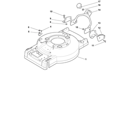 Deck/handle, lower part spare parts