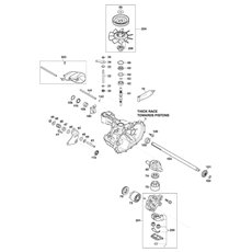 Transmission Unit, Hydro-Gear T2-BDBE-2X1A-16X1 spare parts