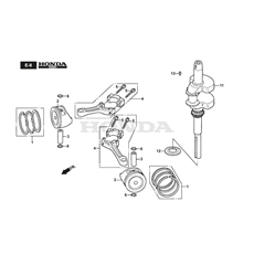 PISTON/CONNECTING ROD spare parts