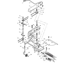 Front adjustable brush 82 cm spare parts