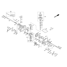 Transmission Unit. Hydro-Gear T2-AJBF-2X3C-16X1 spare parts