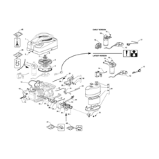 ENGINE- CARBURETOR, AIR CLEANER ASSY spare parts