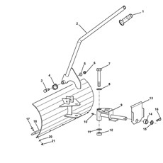 Front mount snow blade 85 cm spare parts