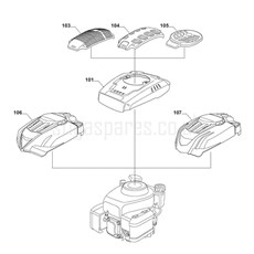 ENGINE-WBE0702 (C) COVERS spare parts