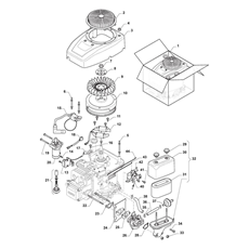 ENGINE - STARTER ASSY. TANK spare parts