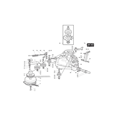 HYDROGEAR TRANSMISSION  WITH ELECTROMAGNETIC CLUTCH spare parts