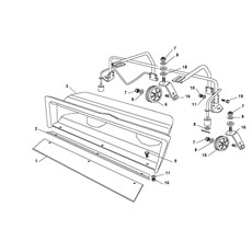 Front adjustable brush 82 cm - Collector spare parts