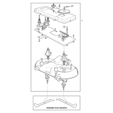 CUTTING DECK & BLADES TRANSMISSION PLATE ASSY - NJ102 spare parts