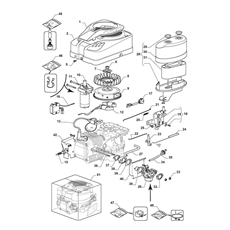 ENGINE - CARBURETOR, AIR CLEANER ASSY. spare parts