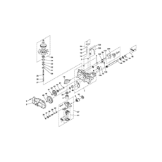 Transmission Unit (Hydrogear Ezt D-shaft) left spare parts