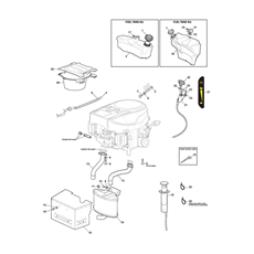 ENGINE - STIGA 17-19-21 HP spare parts