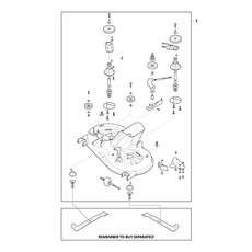 CUTTING DECK ASSY - MP98 spare parts