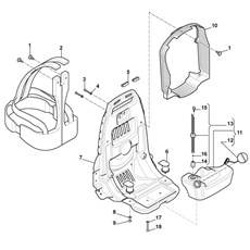 Back-Pack Support, Harness, Fuel Tank spare parts