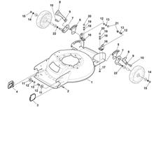 Deck and height adjusting spare parts