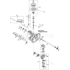 TRANSAXLE T2-BDBE-2X1A-16X1 PULLEY-FAN spare parts