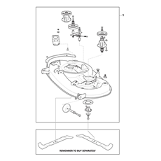 CUTTING DECK ASSY - SD108 spare parts