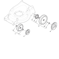 Wheels and hub caps spare parts