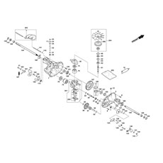 TRANSMISSION UNIT, HYDRO-GEAR T2-ADBF-2X3C-1RX1 spare parts