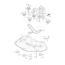 Mower Deck, Belt and Idlers spare parts