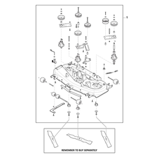 CUTTING DECK ASSY - TCSD 118 spare parts