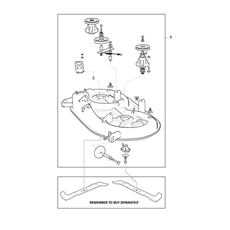 CUTTING DECK ASSY - SD98 spare parts