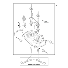 CUTTING DECK ASSY TCSD 108 spare parts