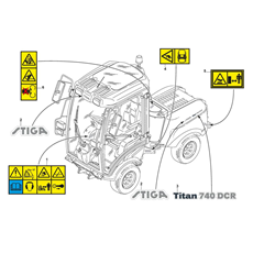 Labels spare parts