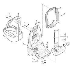 Back-Pack Support, Harness, Fuel Tank spare parts