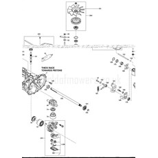 TRANSAXLE T2-ADBF-2X3C-1RX1 PULLEY-FAN spare parts