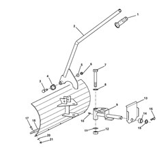 Front mount snow blade 85 cm spare parts