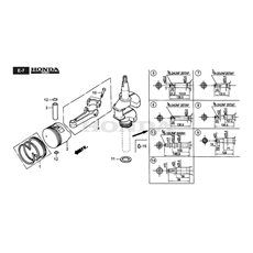 Crankshaft/piston spare parts