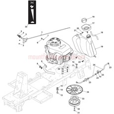 ENGINE (GGP) FUEL TANK spare parts