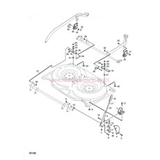 MOWER DECK 92 cm CONTROLS spare parts