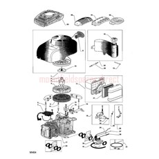 ENGINE-RM55 RECOIL-FUEL TANK spare parts