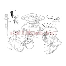 ENGINE (GGP) FUEL TANK THROTTLE CABLE MUFFLER spare parts