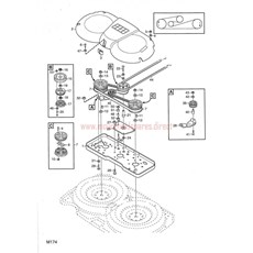 MOWER DECK 107 cm TRANSMISSION spare parts