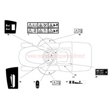 Labels spare parts