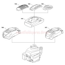 ENGINE-WBE0701 COVERS spare parts