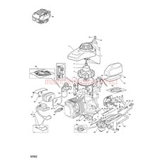 RM65-ES ENGINE (SV200) RECOIL-AIR FILTER spare parts