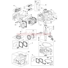 ENGINE RM65-E (WBE0704) CYL HEAD-DIPSTICK spare parts