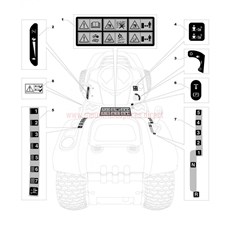 Labels spare parts