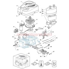 Series 7750 (TRE0801) AIR FILTER-FLYWHEEL spare parts