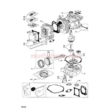 ENGINE-WM14 (TRE0701) CYLINDER HEAD spare parts