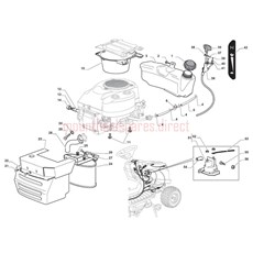 ENGINE (GGP) THROTTLE CABLE spare parts