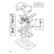 MOWER DECK 92 cm TRANSMISSION spare parts