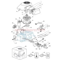 ENGINE Series 7250 (TRE0702) AIR FILTER-CARB spare parts