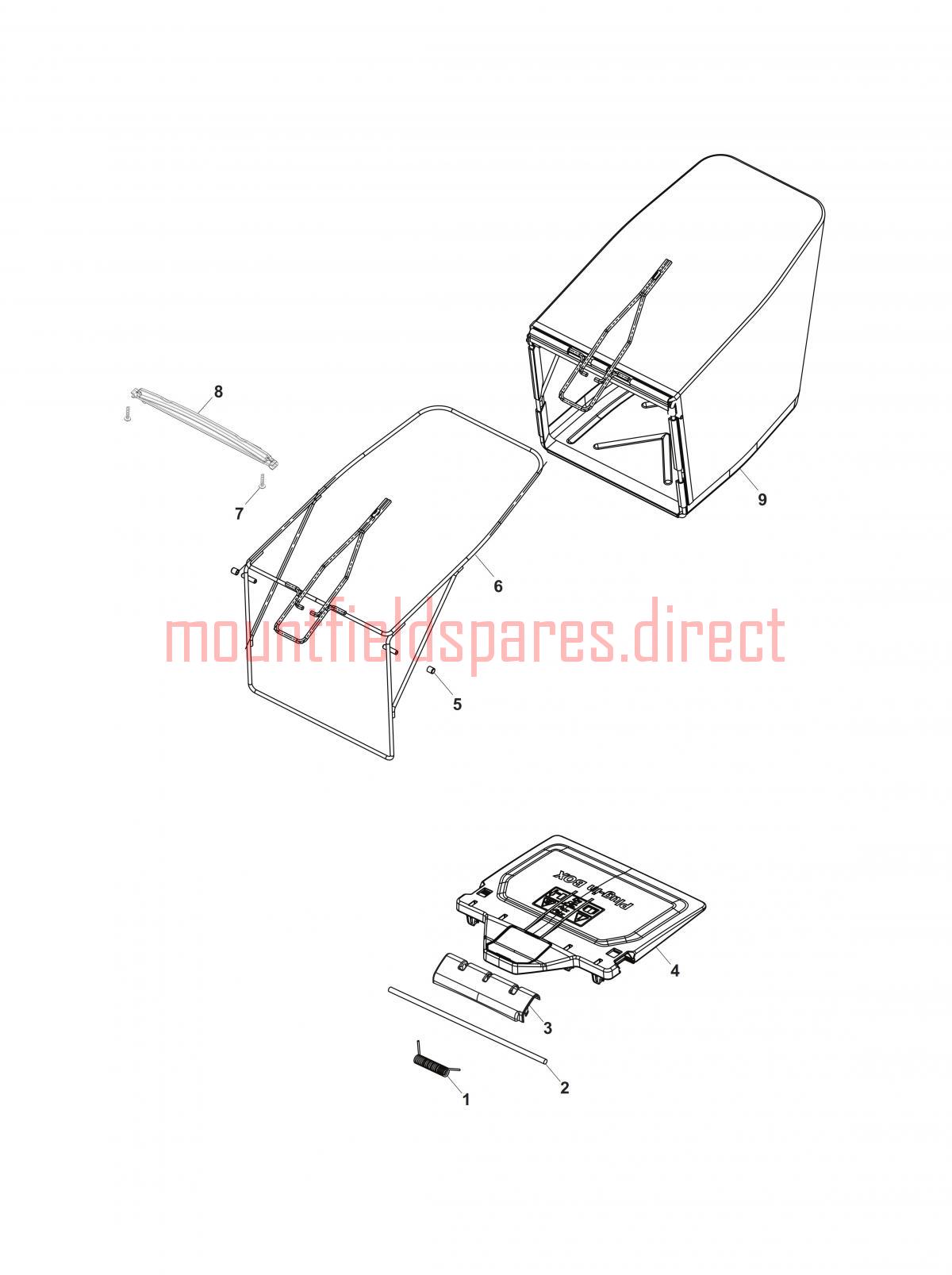 Mountfield Spare Parts for S501R PD 294519043 M16 2016 model