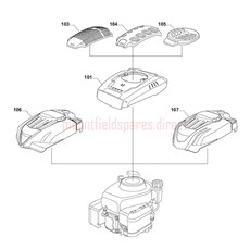 ENGINE-WBE0701ES COVERS spare parts