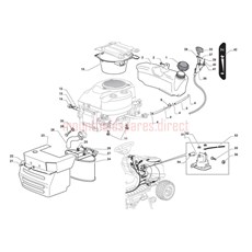 ENGINE (GGP) THROTTLE CABLE spare parts