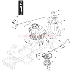 ENGINE (GGP) THROTTLE CABLE spare parts